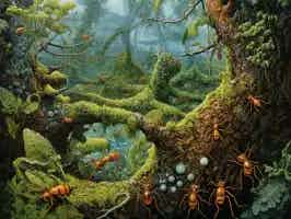Lively Ants - image for Myrmecophytes and Ants: A Study of Plant and Insect Symbiosis